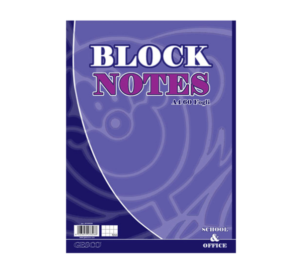 BLOC NOTES A4 21X31CM 5MM