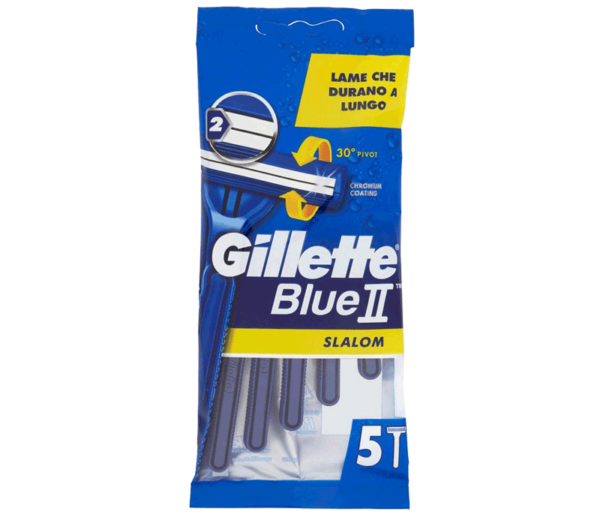 GILLETTE RASOIO SLALOM BLUE II 5 PEZZI