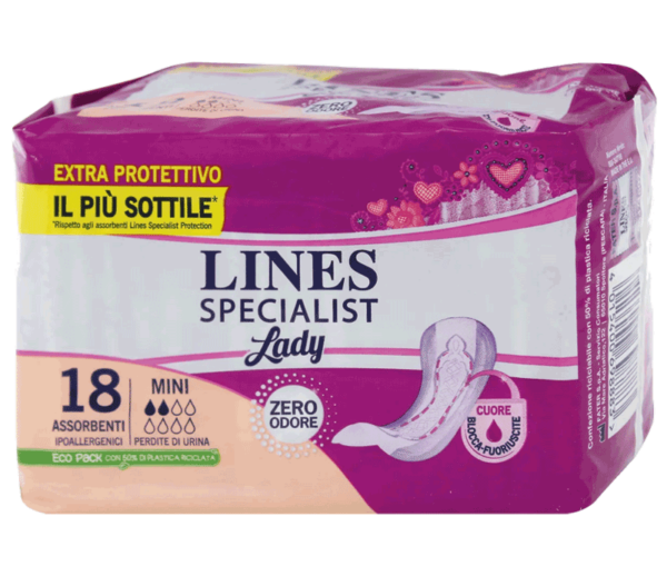 LINES ASSORBENTI LADY 18 PEZZI SPECIALIST MINI