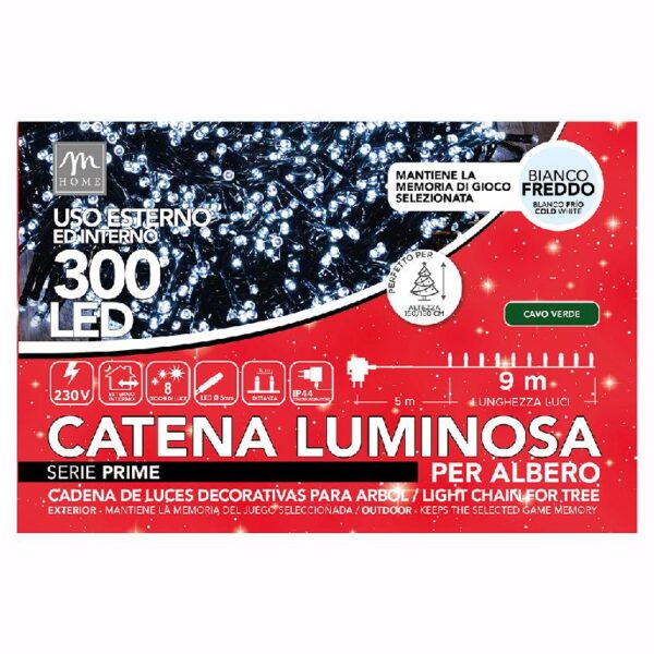 Catena luminosa 300 led bianco freddo    

Informazioni